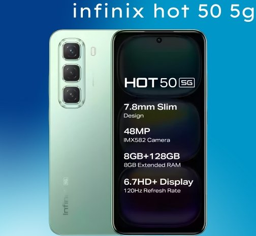 infinix hot 50 5g mobile : features, pricing and  everything you need to know.