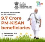 PM Modi to Release 19th Installment of PM-KISAN Yojana Today