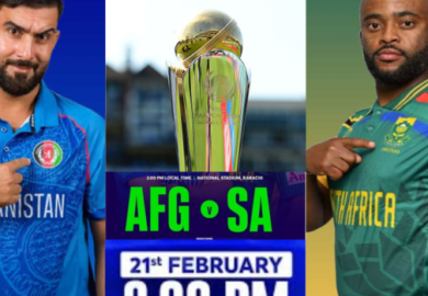 Afghanistan vs south Africa:high-stakes battle in champions trophy 2025.