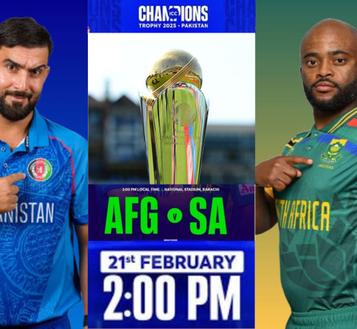 Afghanistan vs south Africa:high-stakes battle in champions trophy 2025.